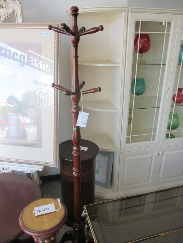 Mahogany Hat Stand