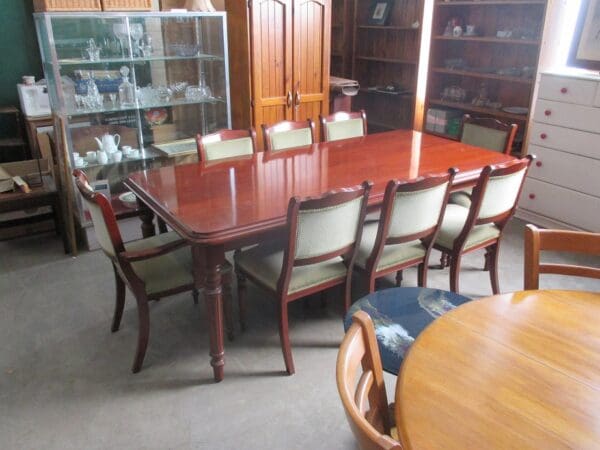 9 Pce Mahogany Dining  Suite