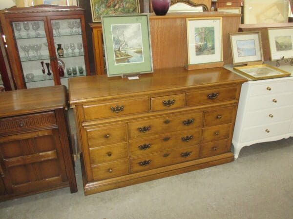 12 Drawer Oak Chest