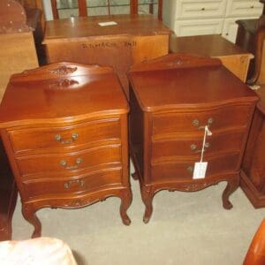 Pair 'Louis Style' Bedside Chests