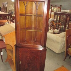 Mahogany Corner Cabinet