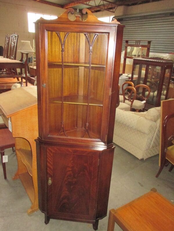 Mahogany Corner Cabinet