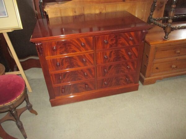 4 Drawer Mahogany Filing Cabinet