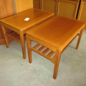 Pair of ' Noblett ' lamp tables