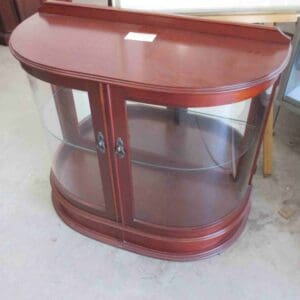Half Round Display Cabinet