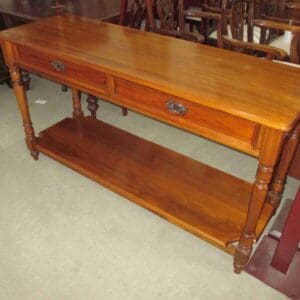 Pine 2 Drawer Console Table