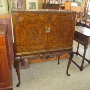 Burr Walnut Cocktail Cabinet