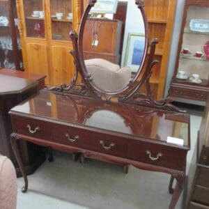 Cedar Carved Dressing Table
