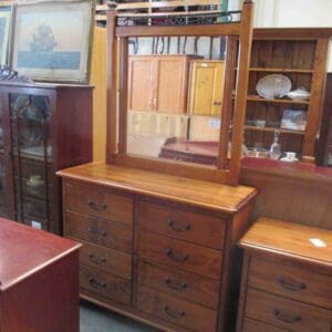 Pine Chest with Mirror