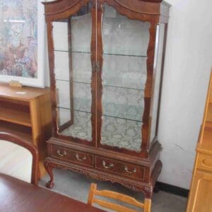 Dome Top Carved China cabinet